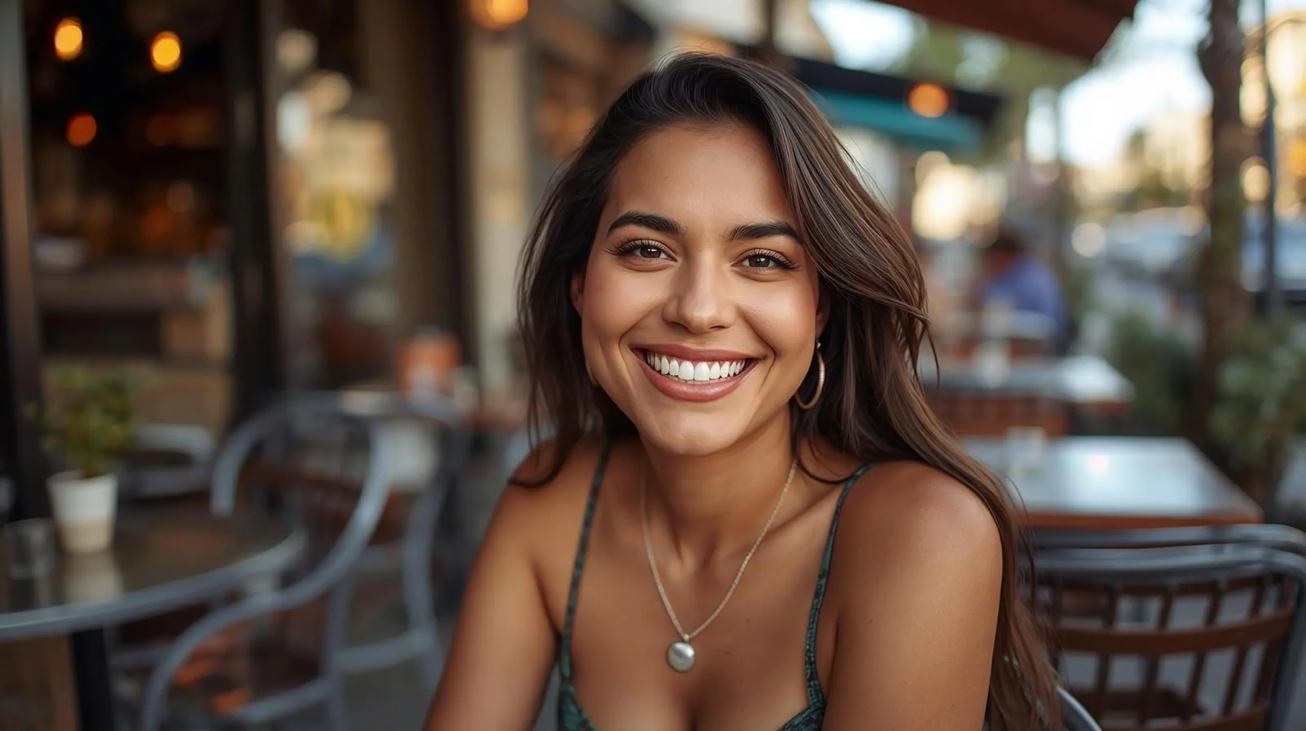 Orange, CA patient enjoying a bright, natural smile after minimally invasive cosmetic dental treatment