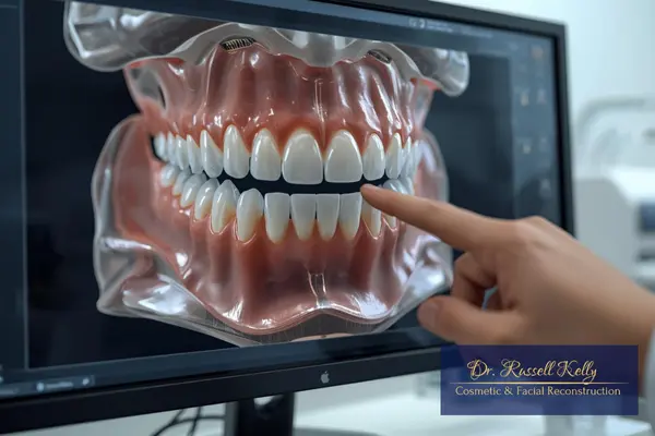 3D digital dental scan showing detailed tooth alignment at a modern Orange, CA dental office