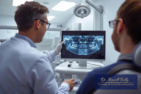 Dr. Russell Kelly examining winter dental issues in Orange CA